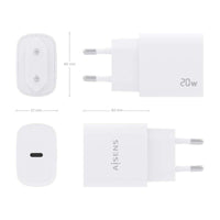Carregador de Parede Aisens A110-0752 / 1xusb Type-c / 20W