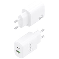 Carregador de Parede Aisens A110-0909 Gan A110-0909 / 1xusb Type-c / 1xusb / 20W / Branco