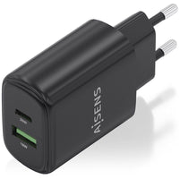 Carregador de Parede Aisens A110-0910 Gan / 1xusb Tipo C / 1xusb / 20W / Preto