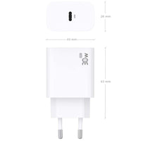 Carregador de Parede Aisens A110-0940 Gan / 1xusb Type-c / 30W / Branco