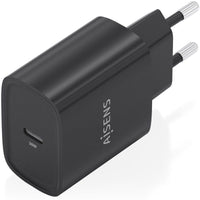 Carregador de Parede Aisens A110-0951 Gan / 1xusb Type-c / 30W / Preto