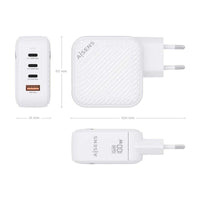 Carregador de Parede Gan Aisens Asch-100w4p028-w / 3xusb Type-c / 1x USB / 100W
