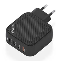 Carregador de Parede Gan Aisens Asch-100w4p029-bk / 3xusb Type-c / 1x USB / 100W