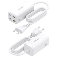 Carregador de Secretária Aisens Gan Asch-100w4p053-w / 3xusb Tipo C / 1xusb / 100W