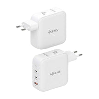 Carregador de Parede Gan Aisens Asch-140w3p030-w / 2xusb Type-c / 1xusb / 140W
