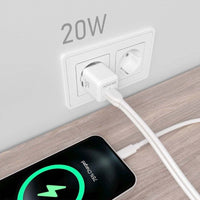 Carregador de Parede Aisens Gan Asch-20w2p010-w / 1xusb Type-c / 1xusb / 20W