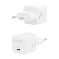 Carregador de Parede Gan Aisens Asch-25w1p012-w / 1xusb Type-c / 25W