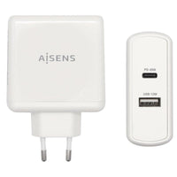 Carregador de Parede Aisens Asch-2pd45a-w / 1xusb Type-c / 1x USB / 57W