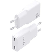 Carregador de Parede Gan Aisens Asch-30w2p048-w / 2xusb Type-c / 30W / Branco