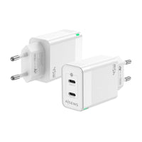Carregador de Parede Aisens Gan Asch-45w2p005-w / 2xusb Type-c / 45W