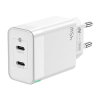 Carregador de Parede Aisens Gan Asch-45w2p005-w / 2xusb Type-c / 45W