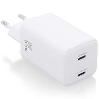 Carregador de Parede Aisens Gan Asch-65w2p039-w / 2xusb Type-c / 65W