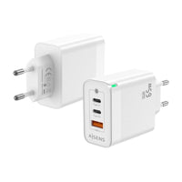 Carregador de Parede Gan Aisens Asch-65w3p007-w / 2xusb Type-c / 1x USB / 65W