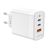Carregador de Parede Gan Aisens Asch-65w3p007-w / 2xusb Type-c / 1x USB / 65W