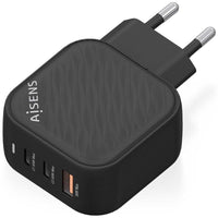 Carregador de Parede Gan Aisens Asch-65w3p027-bk / 2xusb Type-c / 1xusb / 65W