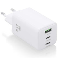 Carregador de Parede Gan Aisens Asch-65w3p041-w / 2xusb Type-c / 1xusb / 65W