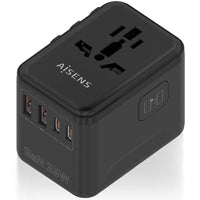 Aisens Asps-2a2c08-bk Carregador de Parede Universal de Viagem Gan / Tomada de Alimentação Universa…