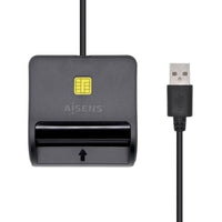 Leitor de Cartões de Identificação Aisens Ascr-sn01-bk / USB 2.0 / Preto