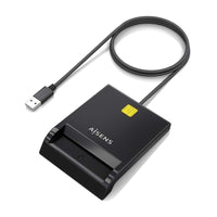 Leitor de Cartões e BI Aisens Ascr-sn06-bk / USB 2.0 / Preto