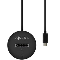 Base de Ligação USB Tipo C para SSD M2 SATA / NVME Aisens Asuc-m2d013-bk / Preto