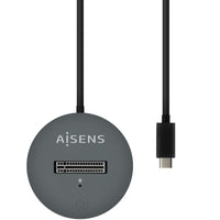 Base de Ligação USB Tipo C para SSD M2 SATA / NVME Aisens Asuc-m2d014-gr / Cinzento