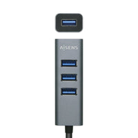 Concentrador USB 3.0 Aisens A106-0507 / 4xusb