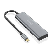 Concentrador USB Tipo C Aisens A109-0763 / 2xusb / 2xusb Tipo C / Cinzento