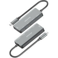 Concentrador USB Tipo C Aisens A109-0946 / 2xusb / 2xusb Tipo C / 1xusb Tipo C PD / Cinzento