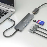 Base de Ligação USB Tipo C Aisens Asuc-6p016-gr / 1xhdmi / 2xusb / 1xleitor de Cartões / 1xusb Tipo…