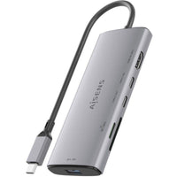 Base de Ligação USB Tipo C Aisens Asuc-6p029-gr / 1xhdmi / 1xusb / 2xusb Tipo C / 1xleitor de Cartõ…