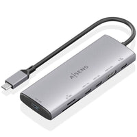Base de Ligação USB Tipo C Aisens Asuc-7p031-gr / 1xhdmi / 1xusb / 2xusb Tipo C / 1xleitor de Cartõ…