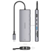 Base de Ligação USB Tipo C Aisens Asuc-7p032-gr / 1xhdmi / 1xusb / 2xusb Tipo C / 1xrj45 / 1xleitor…