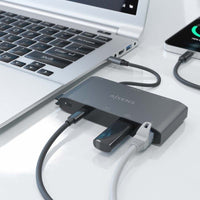 Base de Ligação USB Tipo C Aisens Asuc-8p010-gr / 1xhdmi / 1xvga / 2xusb / 1xrj45 / 2xusb Tipo C /…