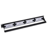 Aisens Patch Panel A141-0509 / 24 Portas / Cat.6 / 1U Altura / Gestão de Cabos
