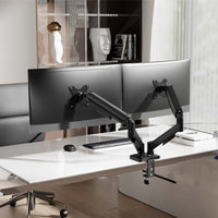 Suporte de Mesa com Contrapeso para 2 Monitores Aisens Dt32tsr-357 / Giratório / Inclinável / Até 9…