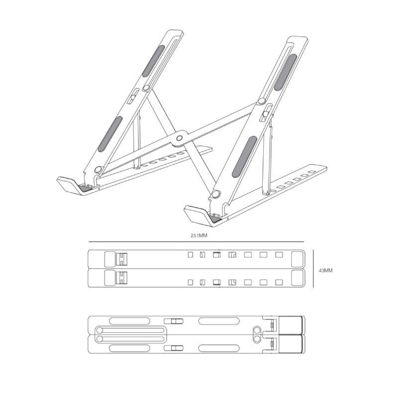 Aisens Lps2m-175 Suporte para Portátil / Tablet para Computador Portátil / Tablet Até 15".