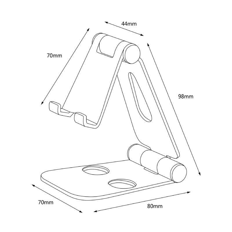 Suporte para Smartphone / Tablet Aisens Ms2pm-088 / Cinzento