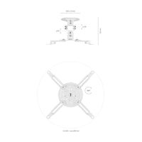 Aisens Cp03tsr-129 Suporte de Teto / Parede para Projetor Cp03tsr-129 / Inclinação Giratória / Até…