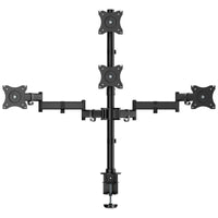 Suporte de Mesa para 4 Monitores e TV Aisens Dt27tsr-379 / Giratório / Inclinado / Até 8kg