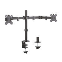 Suporte de Mesa para 2 Monitores Aisens Dt32tsr-041 / Giratório / Inclinado / Até 8kg
