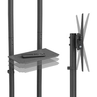 Aisens Ft70te-333 Suporte de Chão Inclinável com Rodízios para TV 37"-70" / Até 45kg