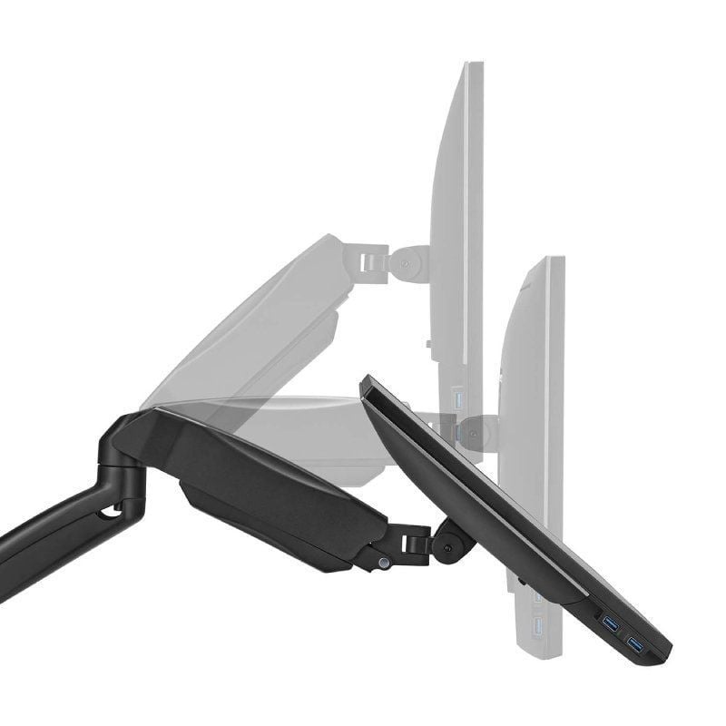 Suporte de Parede para 2 Monitores Ou TV Aisens Wt32tsr-225 / Giratório / Inclinado / Até 9kg