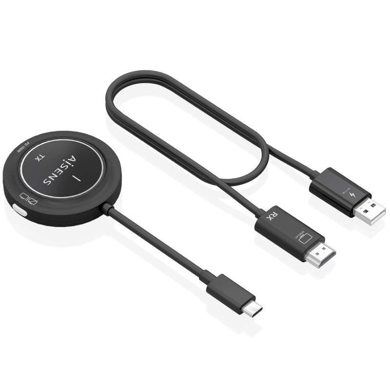 Aisens Aswl-h2kc30m004-bk / 100W USB Type-c - Transmissor de Vídeo sem Fios HDMI / Adaptador / Tran…