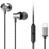 Aiwa Estm-50usb-c / SL / Auscultadores Intra-auriculares / com Microfone / USB Type-c / Prateado
