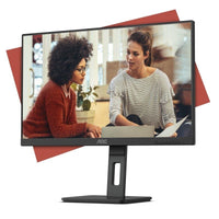 Monitor AOC 24E3QAF 23,8" / Full HD / Multimédia / Ajustável em Altura / Preto