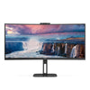 Monitor Profissional Ultra Largo Curvo AOC CU34V5CW / BK 34" / UWQHD / Webcam / Multimédia / Ajustá…