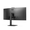 Monitor Profissional Ultra Largo Curvo AOC CU34V5CW / BK 34" / UWQHD / Webcam / Multimédia / Ajustá…