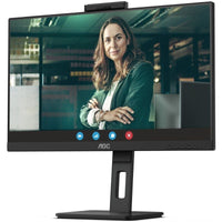 Monitor Profissional AOC Q27P3QW 27" / QHD / Webcam / Multimédia / Ajustável em Altura / Preto