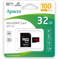 Cartão de Memória Apacer 32GB Microsd HC UHS 1 com Adaptador / Classe 10 / 100mbs