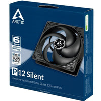 Ventilador Arctic P12 Silent / 12cm / Preto